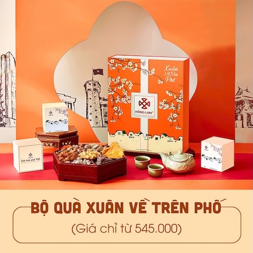 Bộ quà Tết Xuân về trên phố 2025